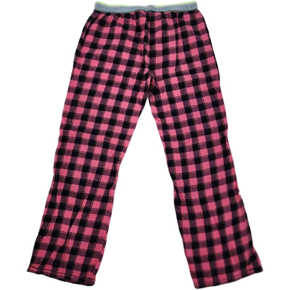 Steve Madden Red & Black Plaid Sleep Pants - Picture 2 of 4